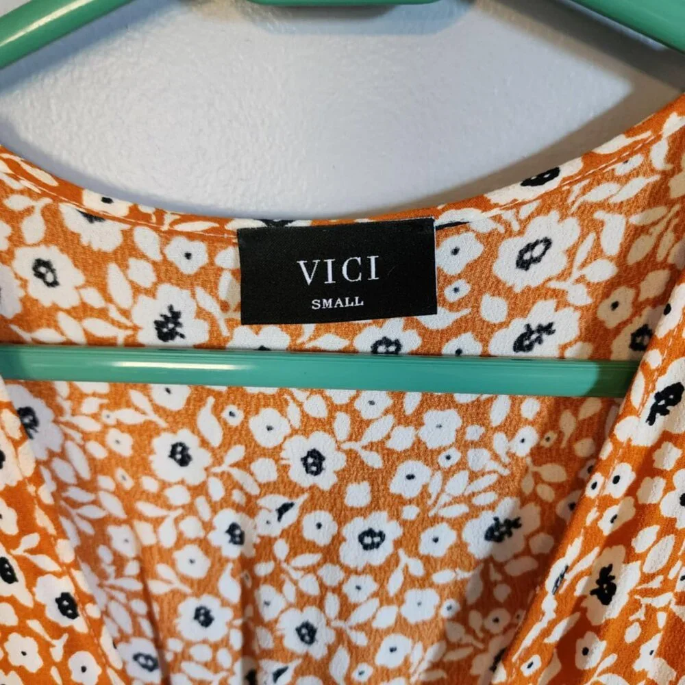 EUC Vici Front Top Wrap High/Low dress - Picture 10 of 12